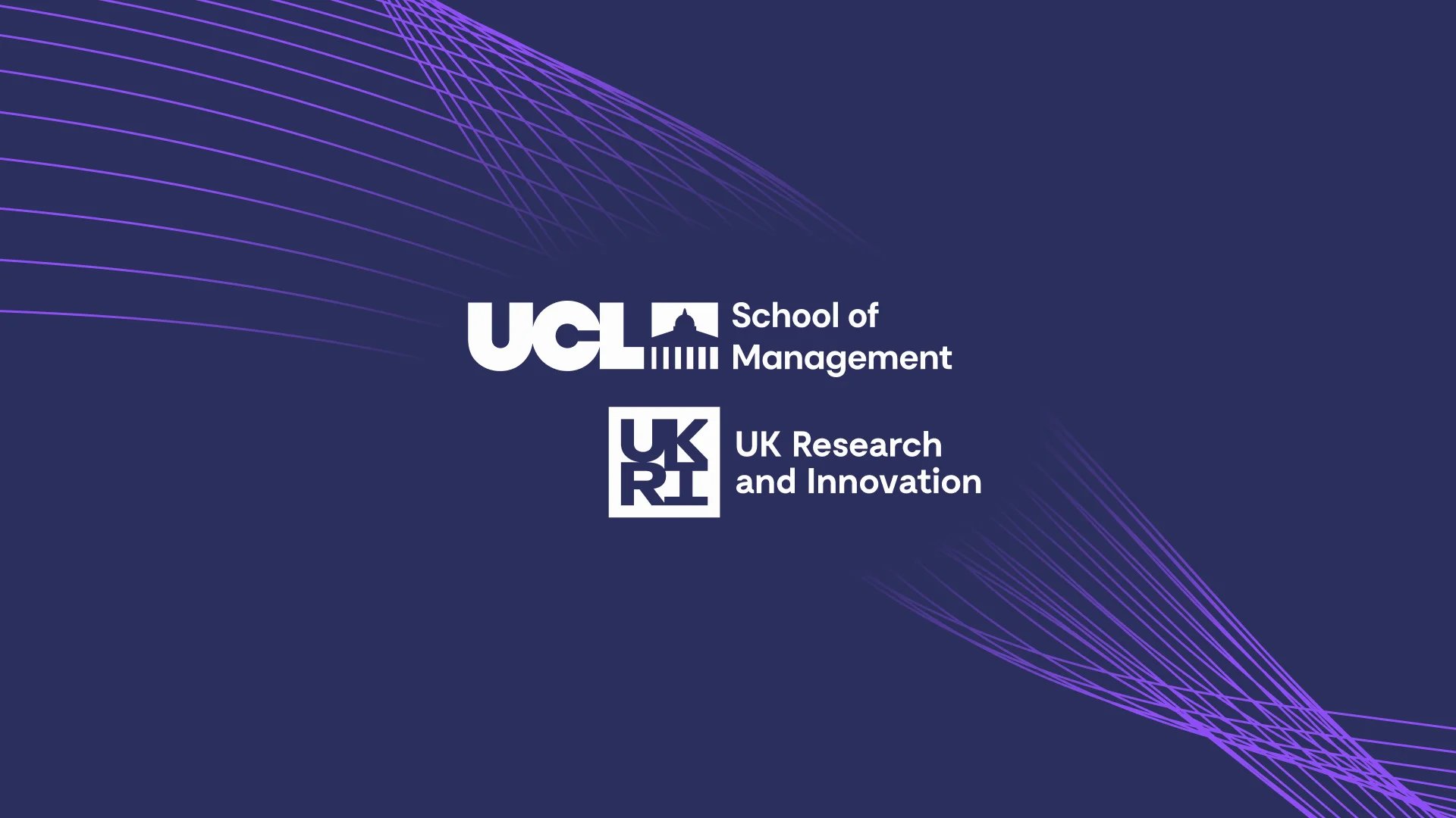 UCL School of Management and UK Research and Innovation logos